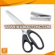 7" FDA stainless steel professional zigzag lace cutting scissors